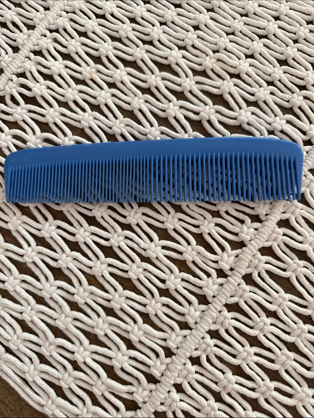 Vintage DuPont 326 Blue Barber Nyon Plastic Made in USA Styling Comb